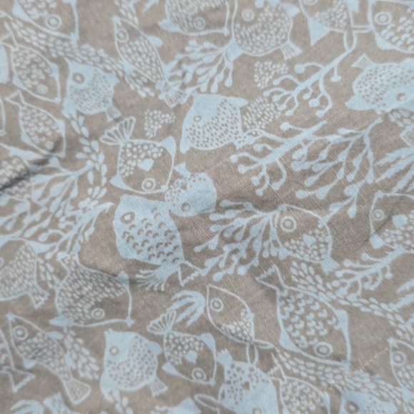 Short-sleeve stretch slub cotton shirt in print - Picture 7 of 7